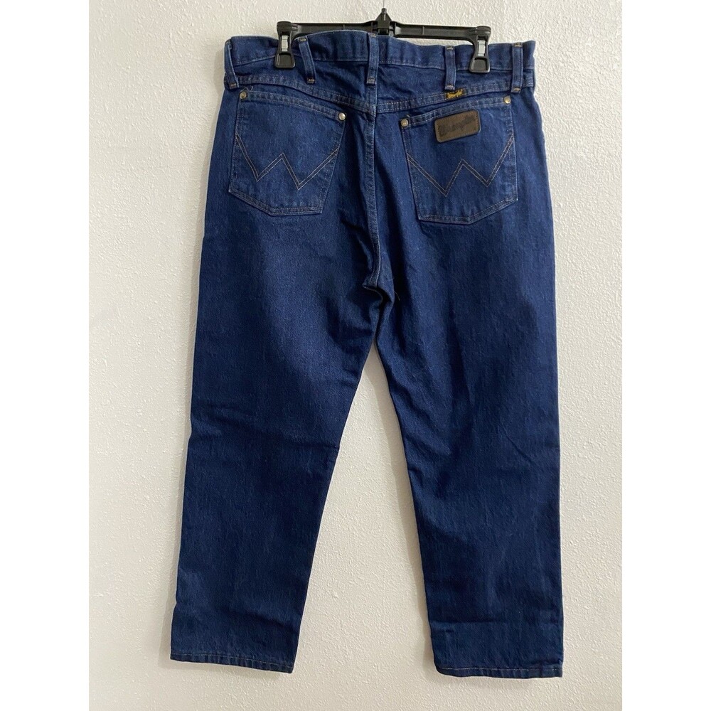 Wrangler Leather Pocket Patch Men’s Jeans 47MWZ Regular Fit 34x30